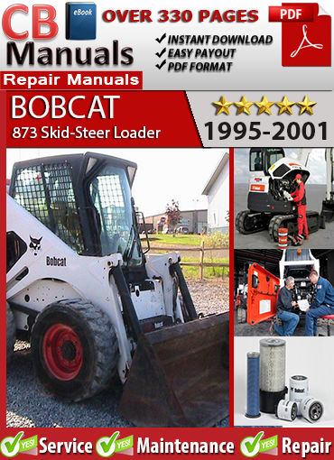 Bobcat 873 Skid-Steer Loader 1995–2001 service repair manual PDF download – Includes BICS/BOSS diagnostics, Deutz engine service, hydraulic system troubleshooting, and full maintenance procedures.