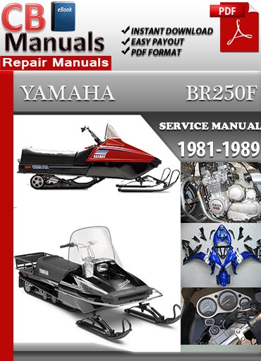 Yamaha Snowmobile BR250F Service Repair Manual PDF download – Includes detailed maintenance, wiring diagrams, troubleshooting, and repair instructions for Yamaha BR250F snowmobiles.