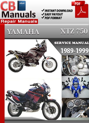 Yamaha XTZ750 1989–1999 Service Repair Manual PDF download – Includes detailed maintenance, wiring diagrams, troubleshooting, and repair instructions for Yamaha XTZ750 motorcycles from 1989 to 1999.