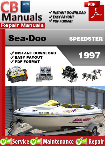 Sea-Doo Speedster 1997 service repair manual PDF download – Covers engine, jet propulsion, cooling, fuel system, wiring diagrams, and complete factory maintenance procedures.