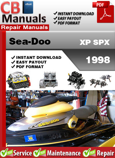 Sea-Doo XP SPX 1998 service repair manual PDF download – Includes engine, jet pump, wiring diagrams, fuel system, electrical, cooling, and factory maintenance procedures.