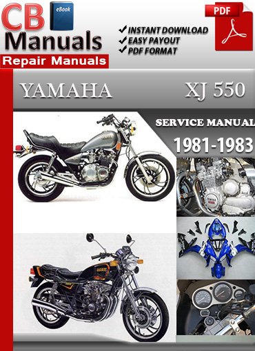 Yamaha XJ550 1981–1983 Service Repair Manual PDF download – Includes detailed maintenance, wiring diagrams, troubleshooting, and repair instructions for Yamaha XJ550 motorcycles from 1981 to 1983.